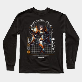 Beautiful Gear Anime Girl Long Sleeve T-Shirt